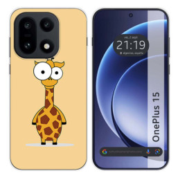 Funda Silicona para OnePlus 15 5G diseño Jirafa Dibujos