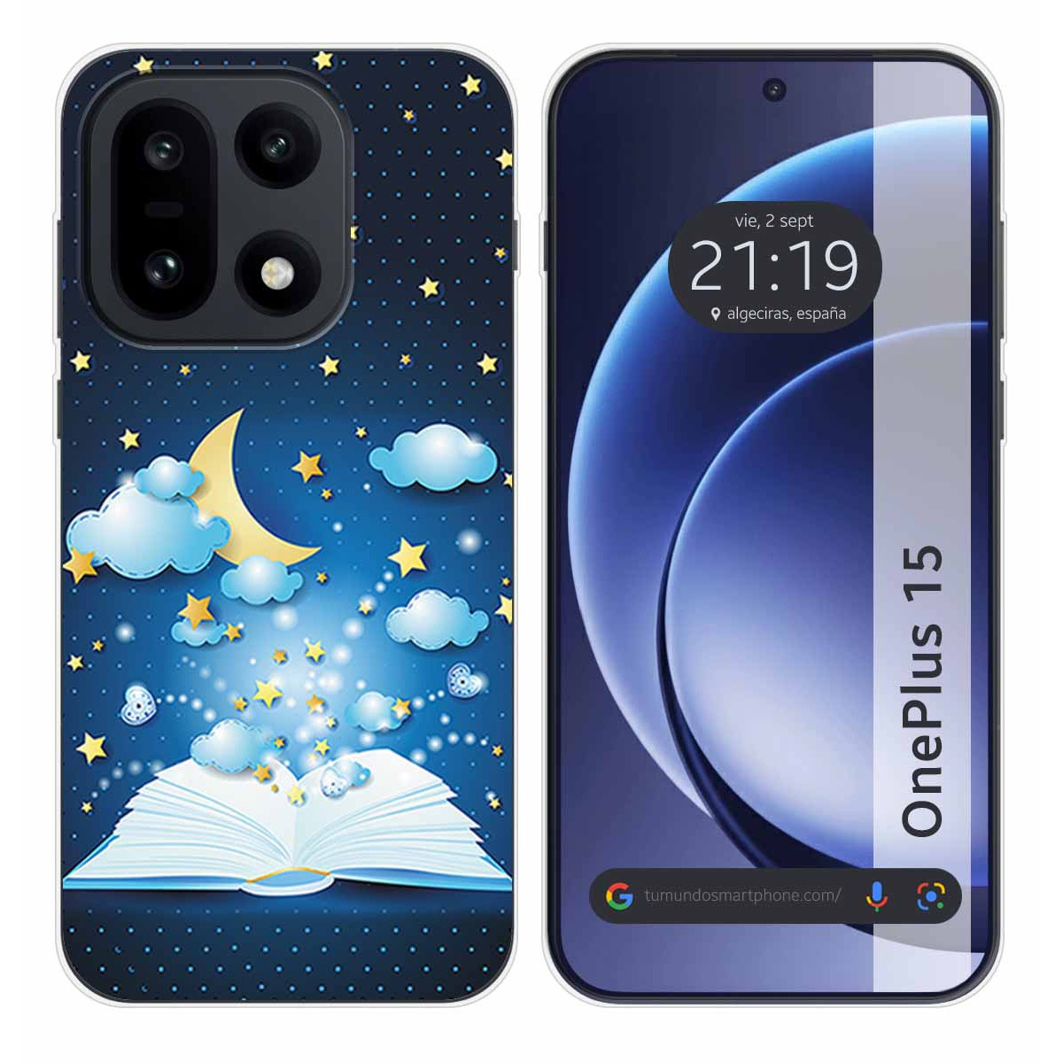 Funda Silicona para OnePlus 15 5G diseño Libro...