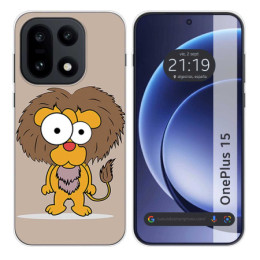 Funda Silicona para OnePlus 15 5G diseño Leon Dibujos