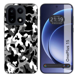 Funda Silicona para OnePlus 15 5G diseño Snow Camuflaje...