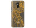 Funda Gel Transparente para Huawei Mate 20 Lite Diseño Hojas Dibujos