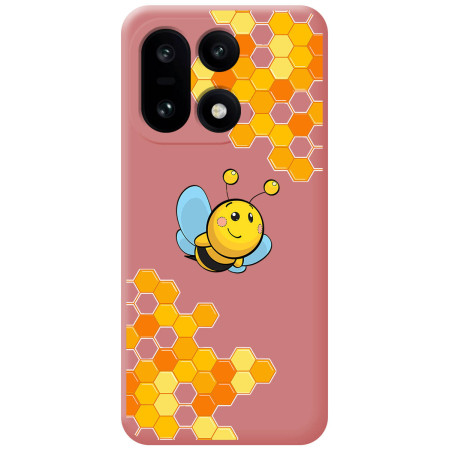 Funda Silicona Líquida Rosa para OnePlus 15 5G diseño Abeja Dibujos