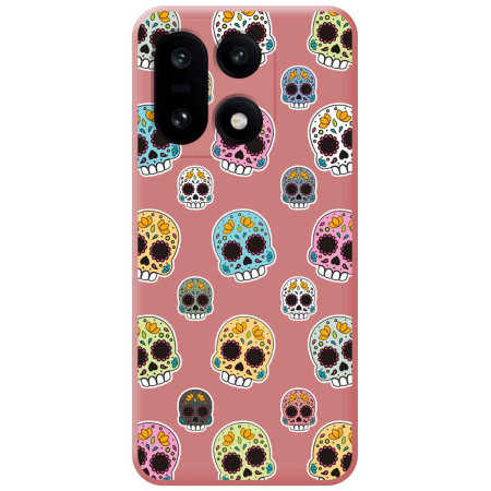 Funda Silicona Líquida Rosa para OnePlus 15 5G diseño Catrina Dibujos