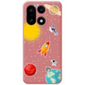 Funda Silicona Líquida Rosa para OnePlus 15 5G diseño Espacio Dibujos