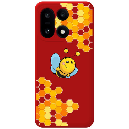 Funda Silicona Líquida Roja para OnePlus 15 5G diseño Abeja Dibujos