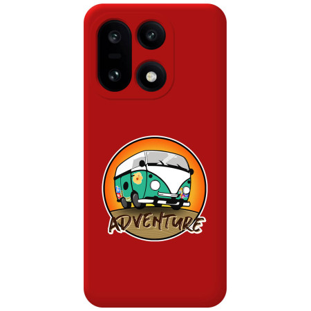 Funda Silicona Líquida Roja para OnePlus 15 5G diseño Adventure Dibujos