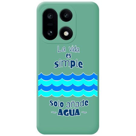 Funda Silicona Líquida Verde para OnePlus 15 5G diseño Agua Dibujos