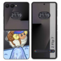 Funda Silicona Transparente para Samsung Galaxy Z Flip 7 5G diseño Cabra Dibujos