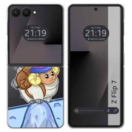 Funda Silicona Transparente para Samsung Galaxy Z Flip 7...