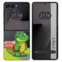 Funda Silicona Transparente para Samsung Galaxy Z Flip 7 5G diseño Coco Dibujos
