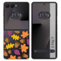 Funda Silicona Transparente para Samsung Galaxy Z Flip 7 5G diseño Otoño Dibujos