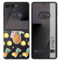 Funda Silicona Transparente para Samsung Galaxy Z Flip 7 5G diseño Piña Dibujos
