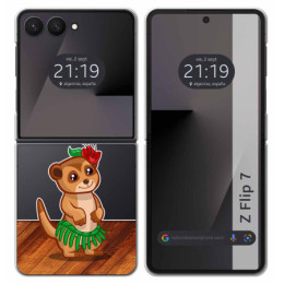 Funda Silicona Transparente para Samsung Galaxy Z Flip 7...