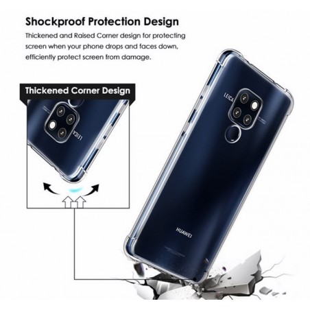 Funda Gel Tpu Anti-Shock Transparente para Huawei Mate 20