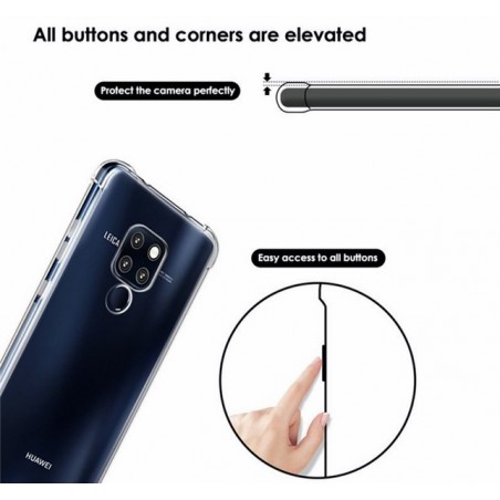 Funda Gel Tpu Anti-Shock Transparente para Huawei Mate 20