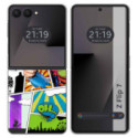 Funda Silicona para Samsung Galaxy Z Flip 7 5G diseño Comic Dibujos