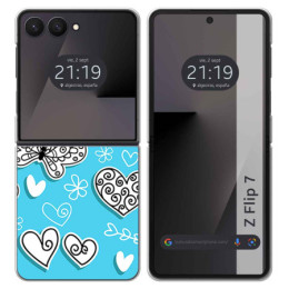 Funda Silicona para Samsung Galaxy Z Flip 7 5G diseño...