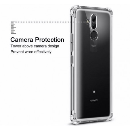Funda Gel Tpu Anti-Shock Transparente para Huawei Mate 20 Lite
