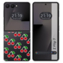 Funda Silicona para Samsung Galaxy Z Flip 7 5G diseño Cerezas Dibujos