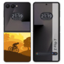 Funda Silicona para Samsung Galaxy Z Flip 7 5G diseño Ciclista Dibujos