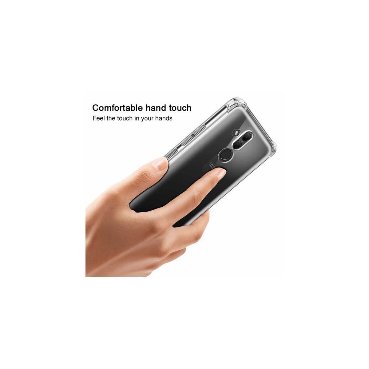 Funda Gel Tpu Anti-Shock Transparente para Huawei Mate 20 Lite