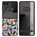 Funda Silicona para Samsung Galaxy Z Flip 7 5G diseño Dulces 02 Dibujos