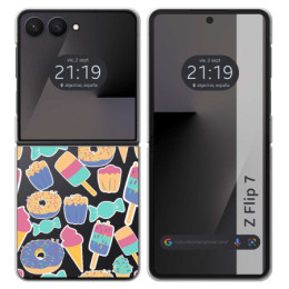 Funda Silicona para Samsung Galaxy Z Flip 7 5G diseño...