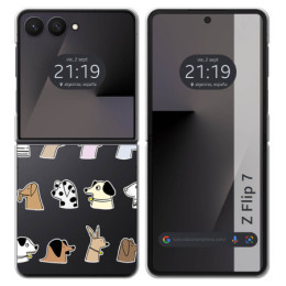 Funda Silicona para Samsung Galaxy Z Flip 7 5G diseño...