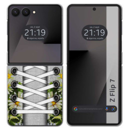 Funda Silicona para Samsung Galaxy Z Flip 7 5G diseño...