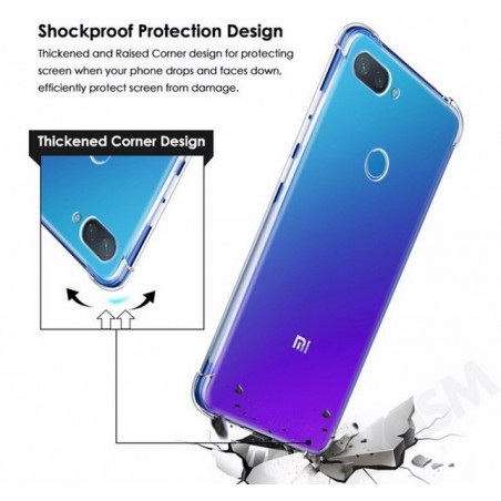 Funda Gel Tpu Anti-Shock Transparente para Xiaomi Mi 8 Lite