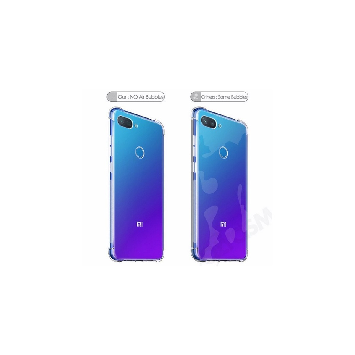 Funda Gel Tpu Anti-Shock Transparente para Xiaomi Mi 8 Lite