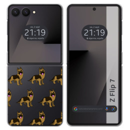 Funda Silicona para Samsung Galaxy Z Flip 7 5G diseño...