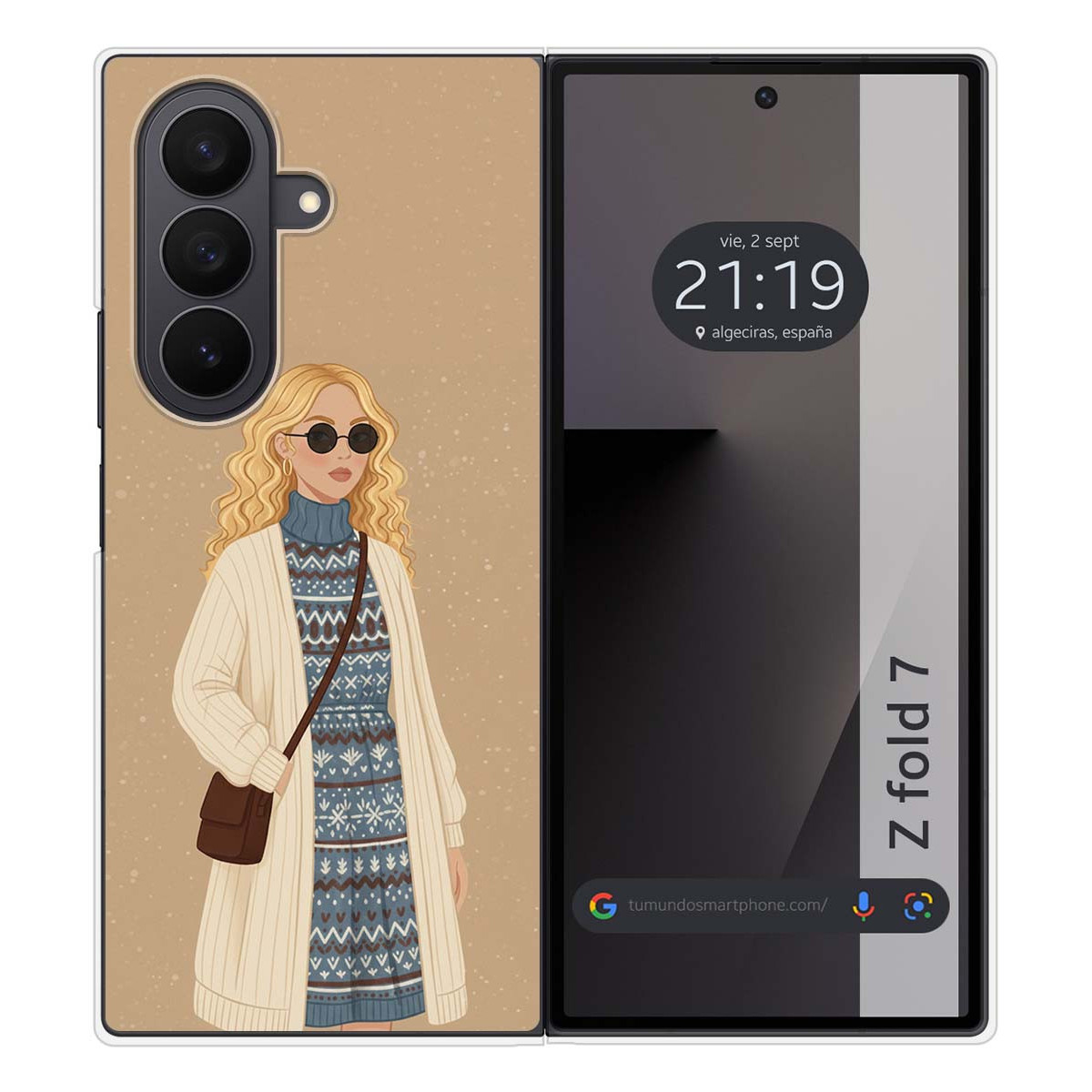 Funda Silicona para Samsung Galaxy Z Fold 7 5G diseño Mujer 10 Dibujos
