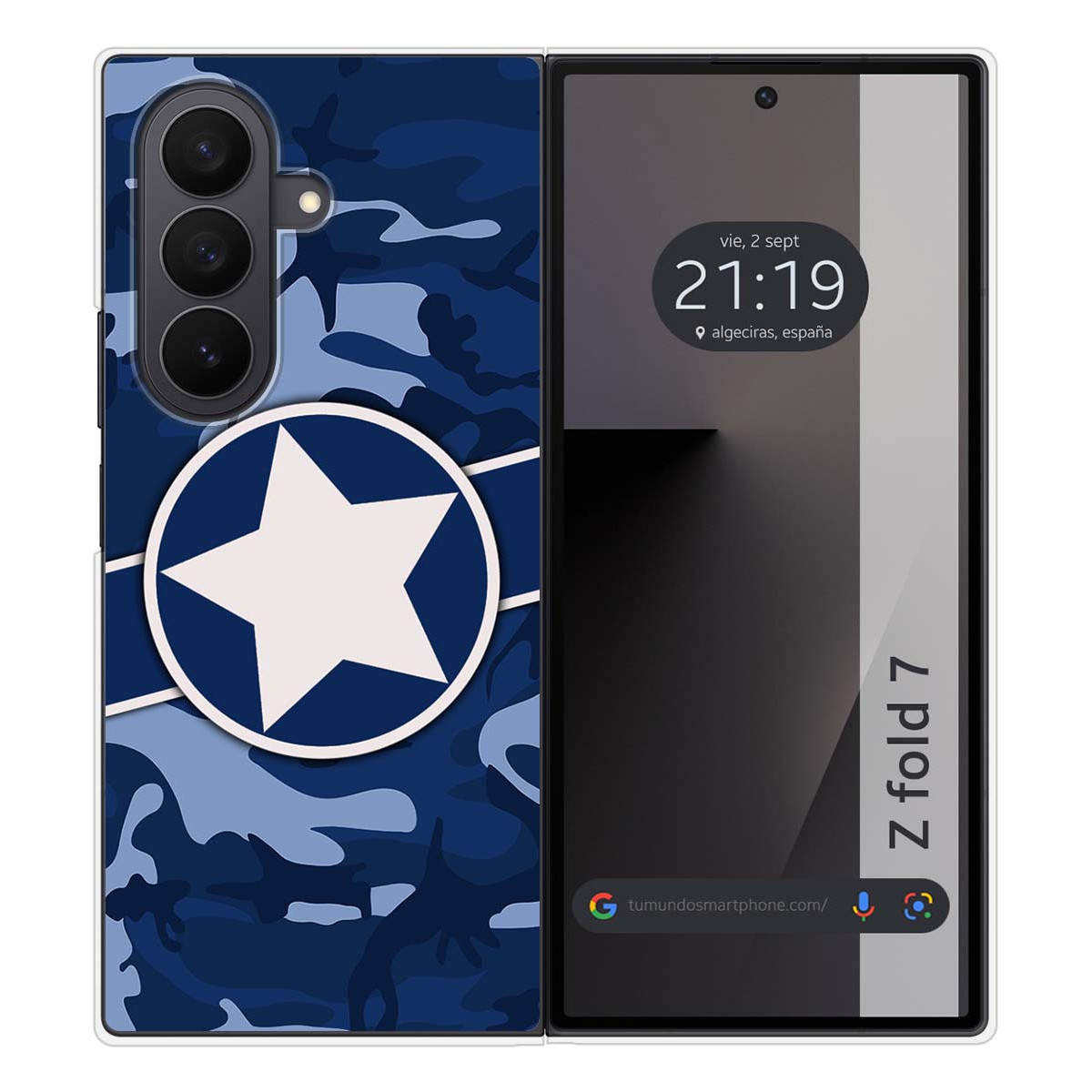 Funda Silicona para Samsung Galaxy Z Fold 7 5G diseño Camuflaje 03 Dibujos