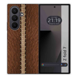 Funda Silicona para Samsung Galaxy Z Fold 7 5G diseño Cuero 01 Dibujos