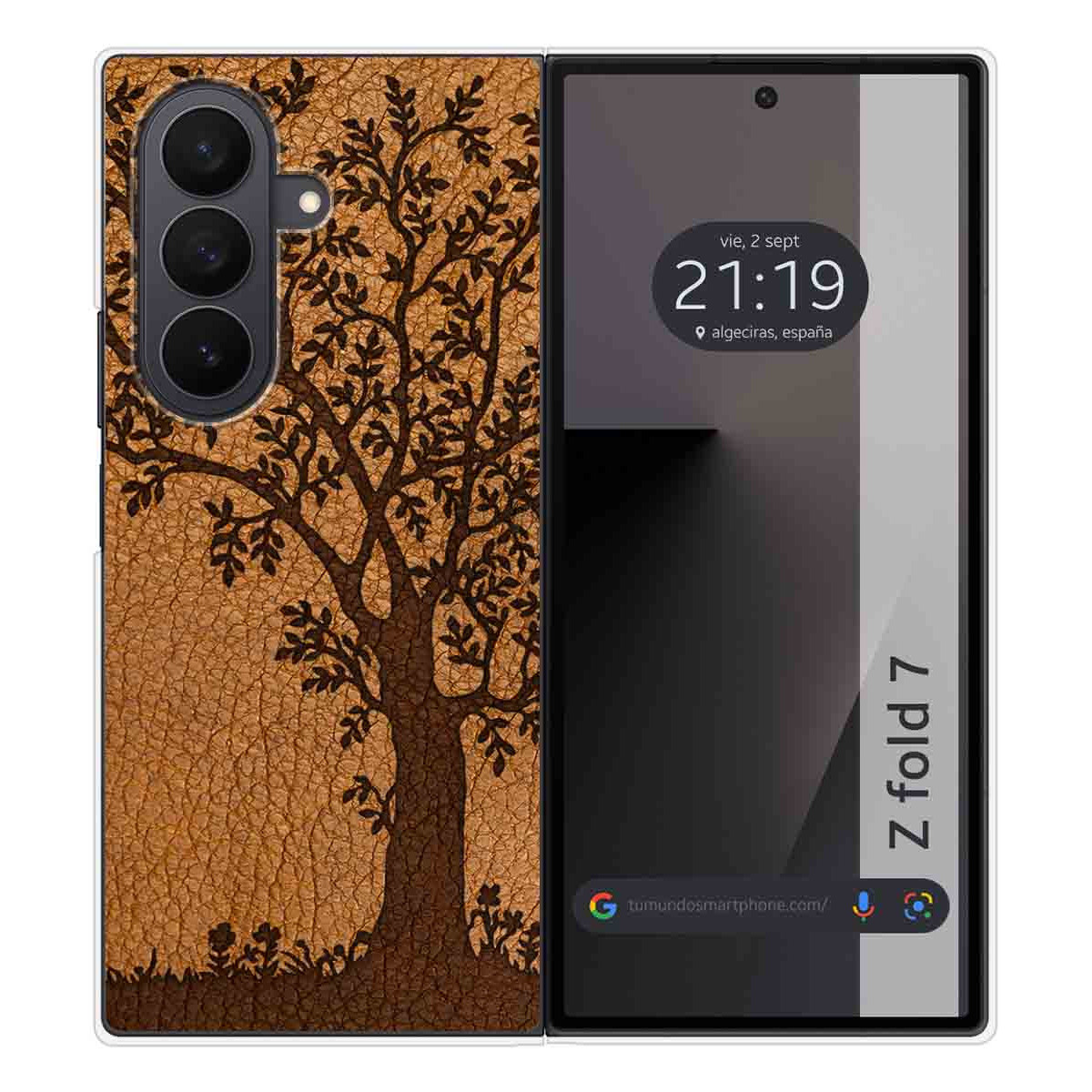 Funda Silicona para Samsung Galaxy Z Fold 7 5G diseño Cuero 03 Dibujos