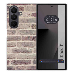 Funda Silicona para Samsung Galaxy Z Fold 7 5G diseño Ladrillo 01 Dibujos