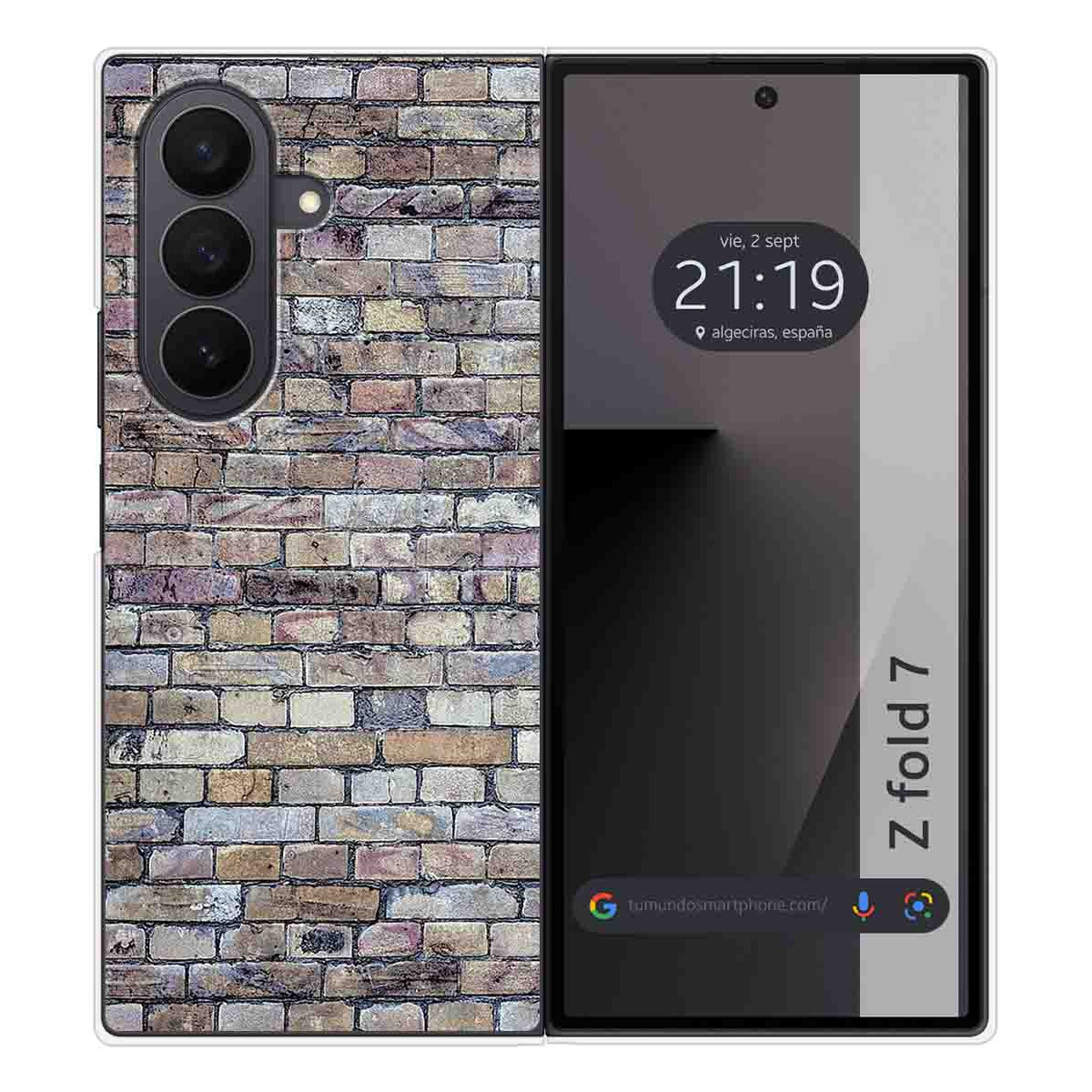 Funda Silicona para Samsung Galaxy Z Fold 7 5G diseño Ladrillo 02 Dibujos