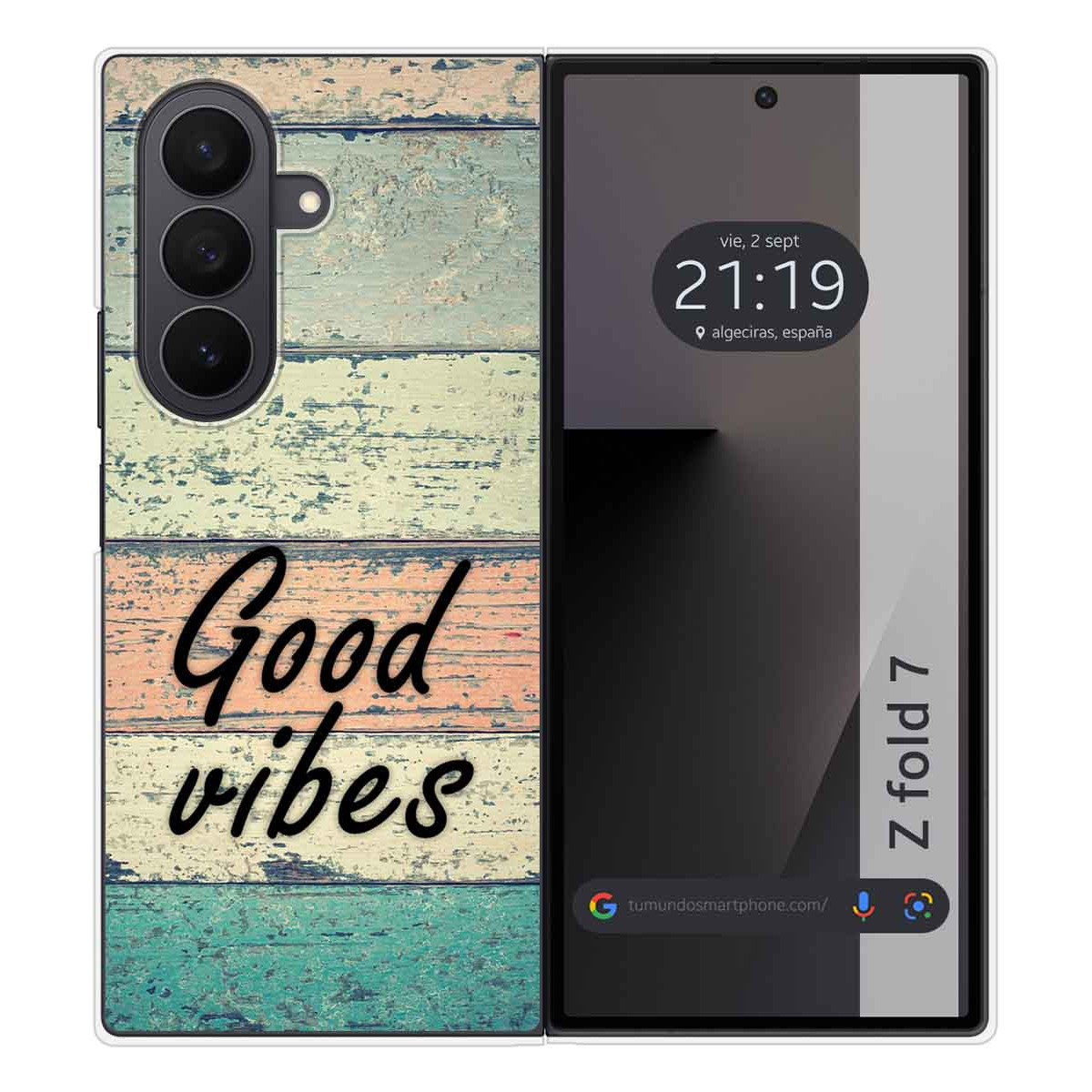 Funda Silicona para Samsung Galaxy Z Fold 7 5G diseño Madera 01 Dibujos