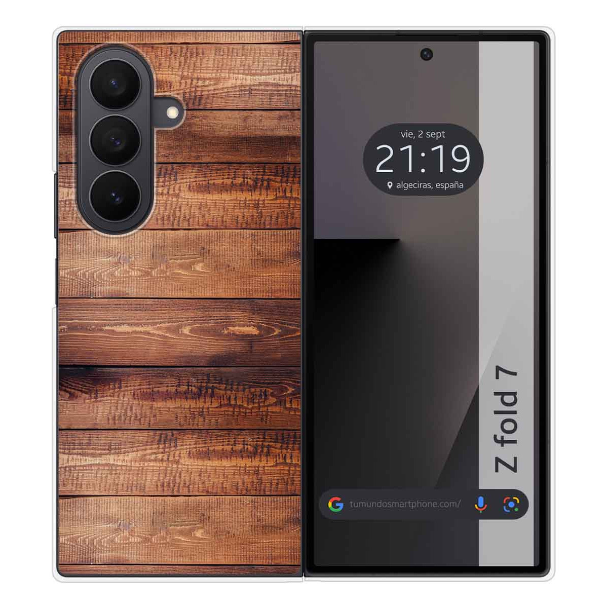 Funda Silicona para Samsung Galaxy Z Fold 7 5G diseño Madera 02 Dibujos