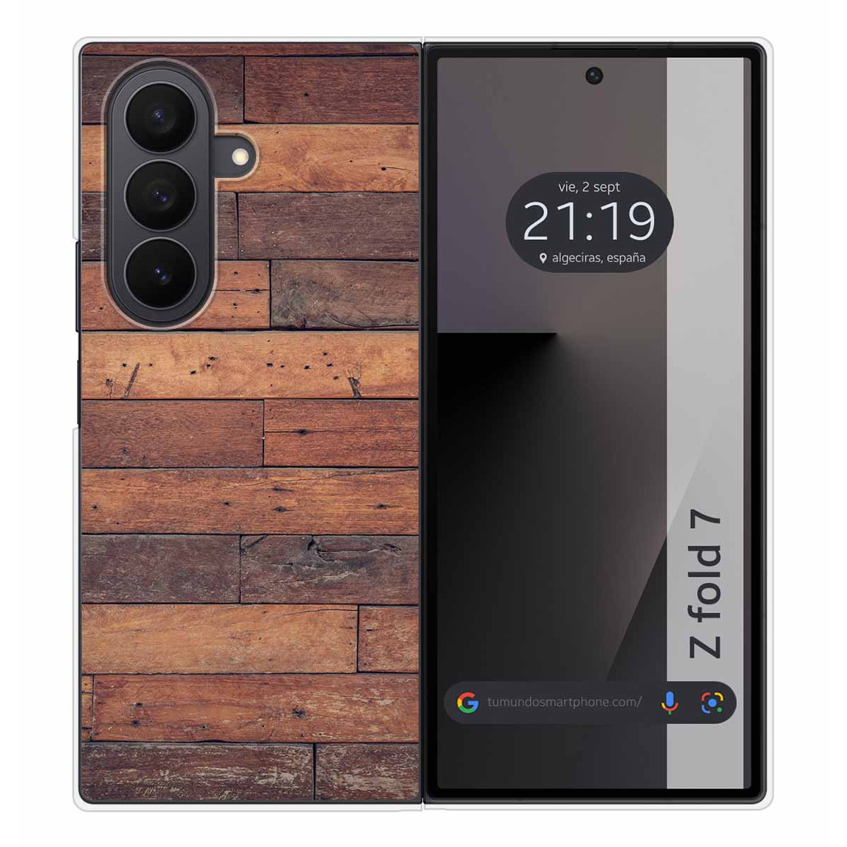 Funda Silicona para Samsung Galaxy Z Fold 7 5G diseño Madera 03 Dibujos