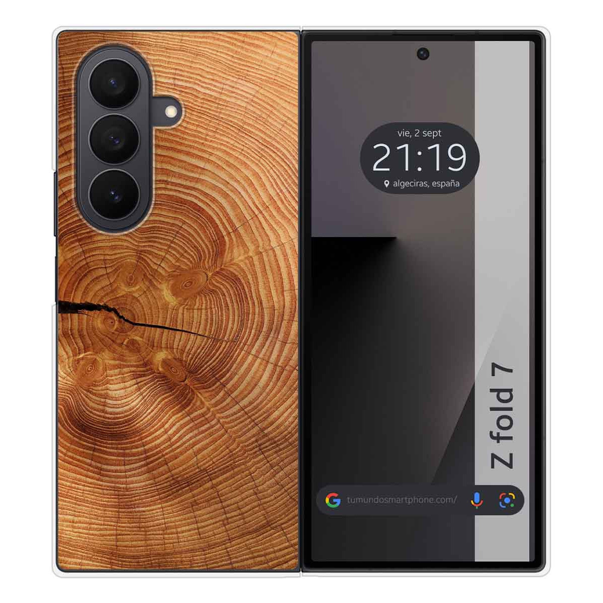 Funda Silicona para Samsung Galaxy Z Fold 7 5G diseño Madera 04 Dibujos