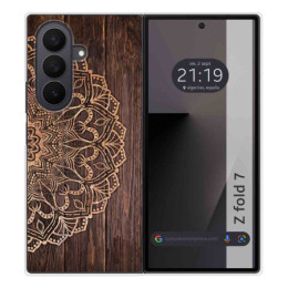 Funda Silicona para Samsung Galaxy Z Fold 7 5G diseño Madera 06 Dibujos
