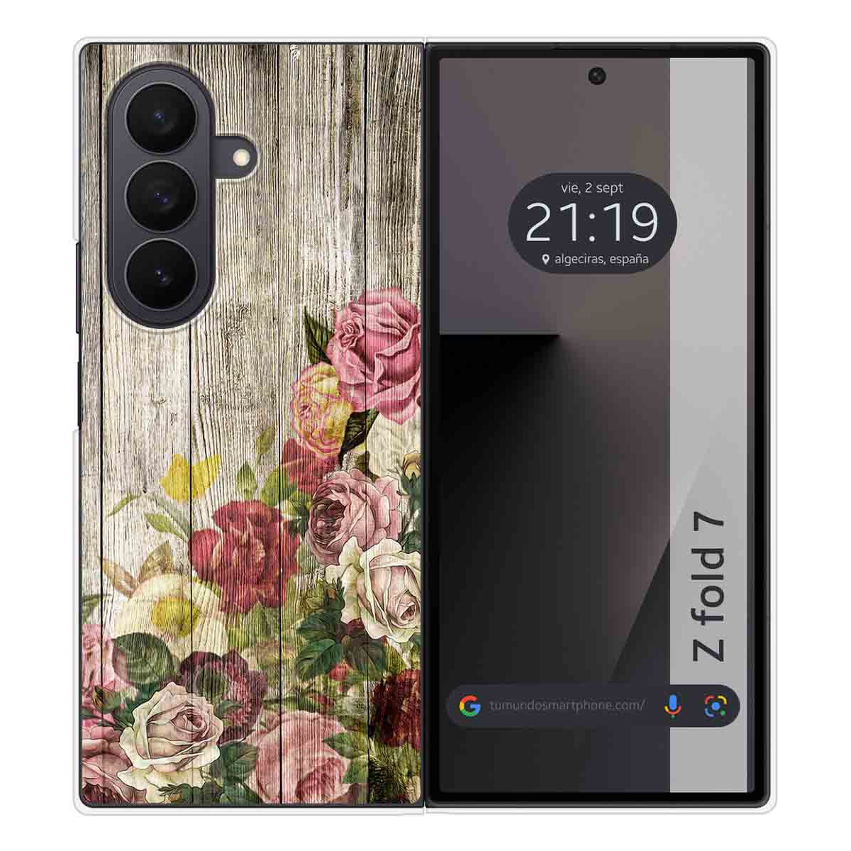 Funda Silicona para Samsung Galaxy Z Fold 7 5G diseño Madera 08 Dibujos