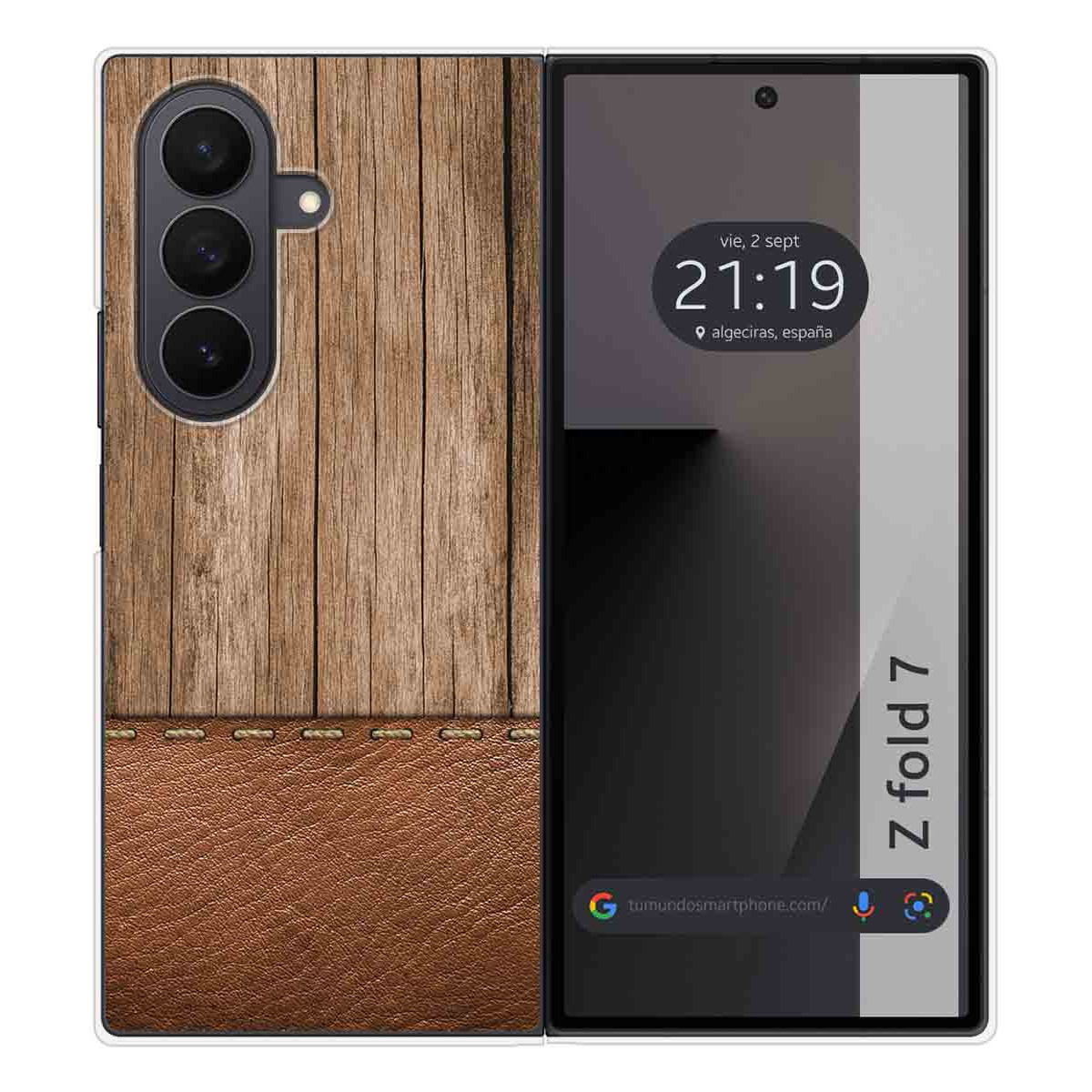 Funda Silicona para Samsung Galaxy Z Fold 7 5G diseño Madera 09 Dibujos