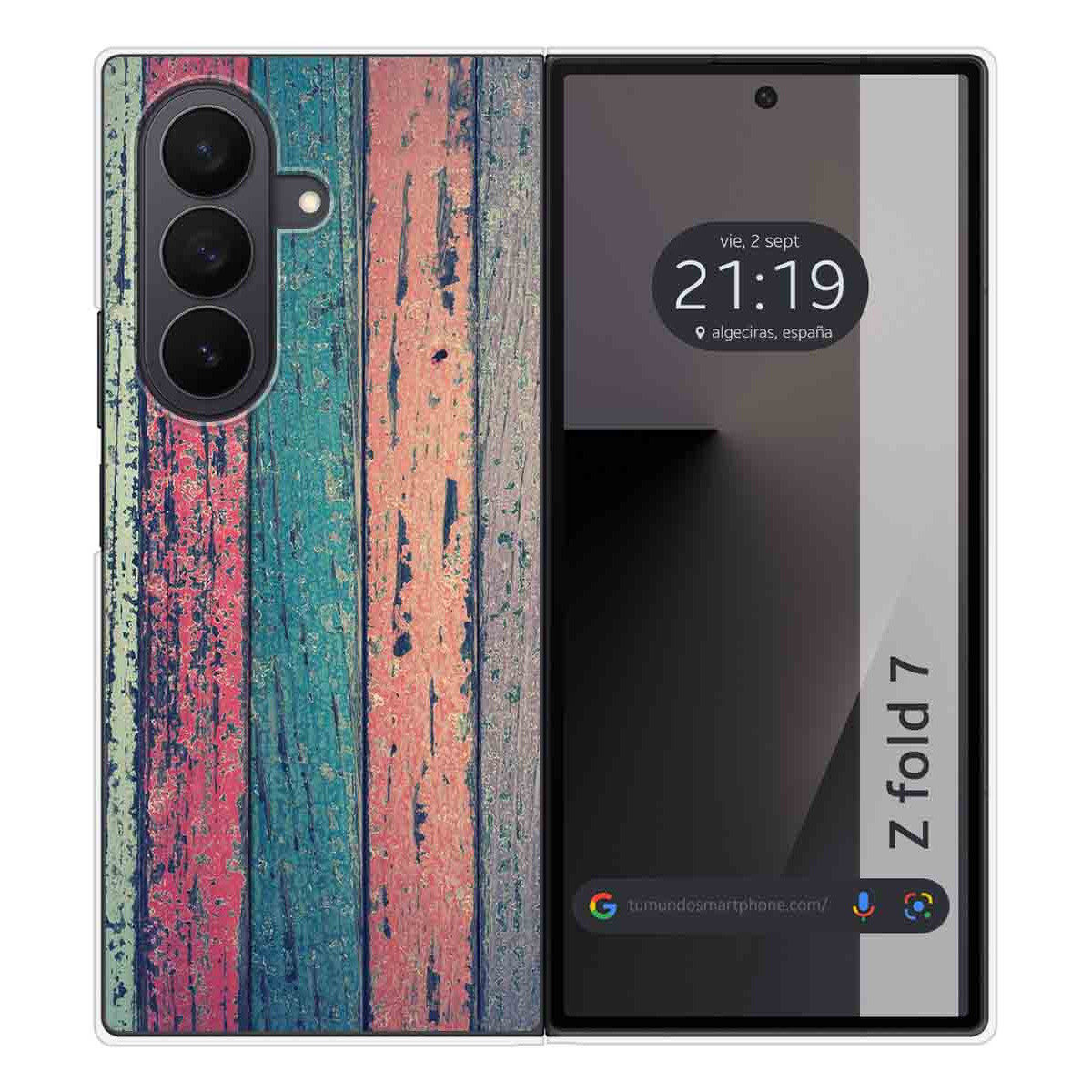 Funda Silicona para Samsung Galaxy Z Fold 7 5G diseño Madera 10 Dibujos