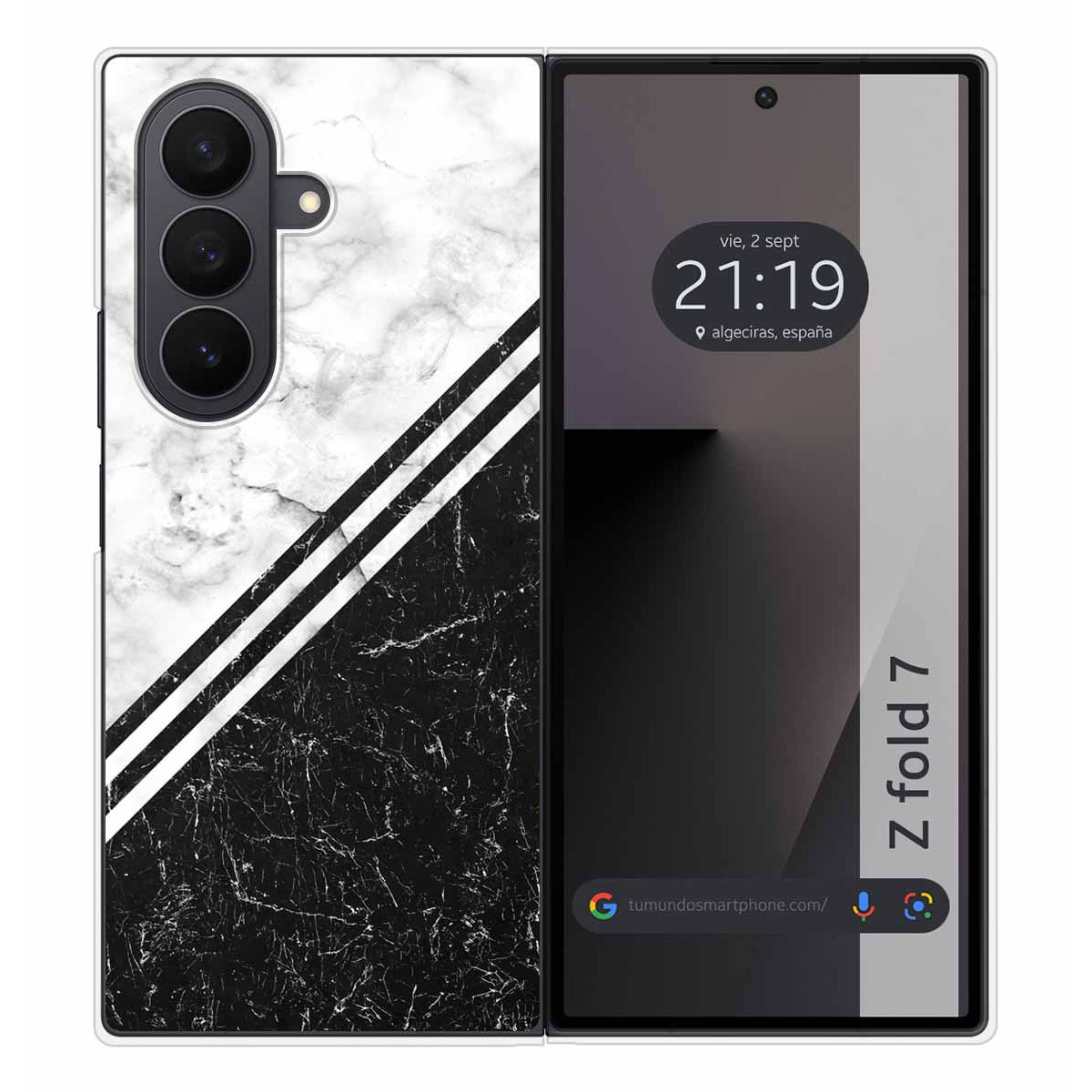 Funda Silicona para Samsung Galaxy Z Fold 7 5G diseño Mármol 01 Dibujos