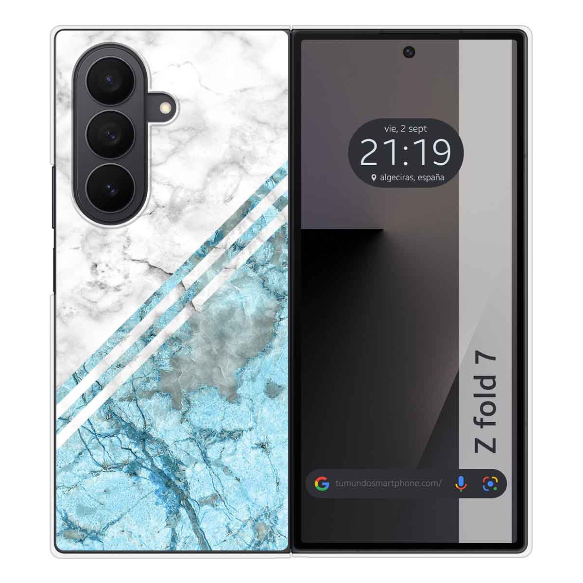 Funda Silicona para Samsung Galaxy Z Fold 7 5G diseño Mármol 02 Dibujos