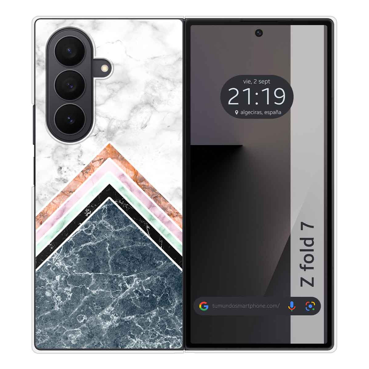 Funda Silicona para Samsung Galaxy Z Fold 7 5G diseño Mármol 05 Dibujos