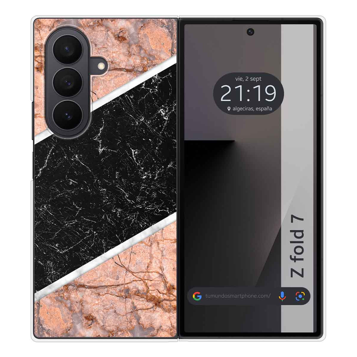 Funda Silicona para Samsung Galaxy Z Fold 7 5G diseño Mármol 07 Dibujos